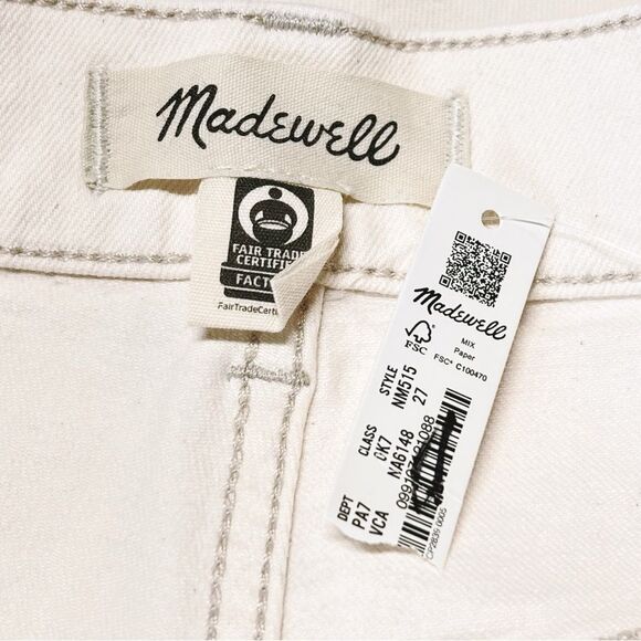 Madewell The '90s Straight Jean in Vintage Canvas Size 27 NWT - Picture 11 of 12
